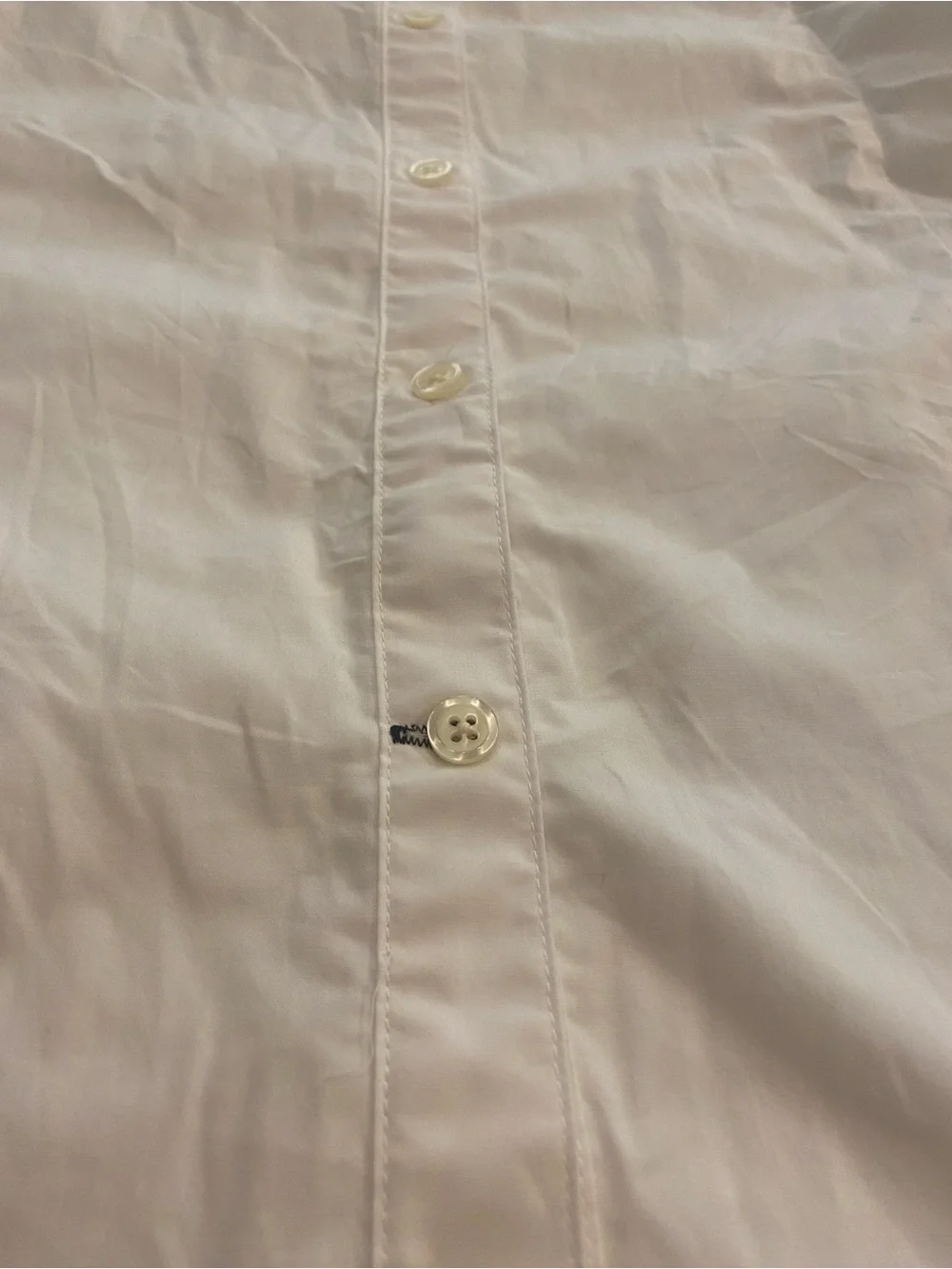 Kate Spade Women’s White Ruffle Button Down Shirt Peplum size medium